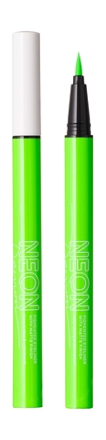 Parisa Лайнер для век Matte Neon Demon, PNL-07, тон №02, Зеленый, 0,6 мл