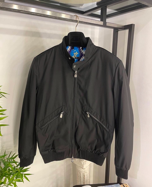 Бомбер Billionaire со вставками кожи крокодила