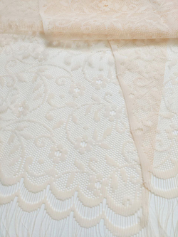 Шарф ажурный женский Персик