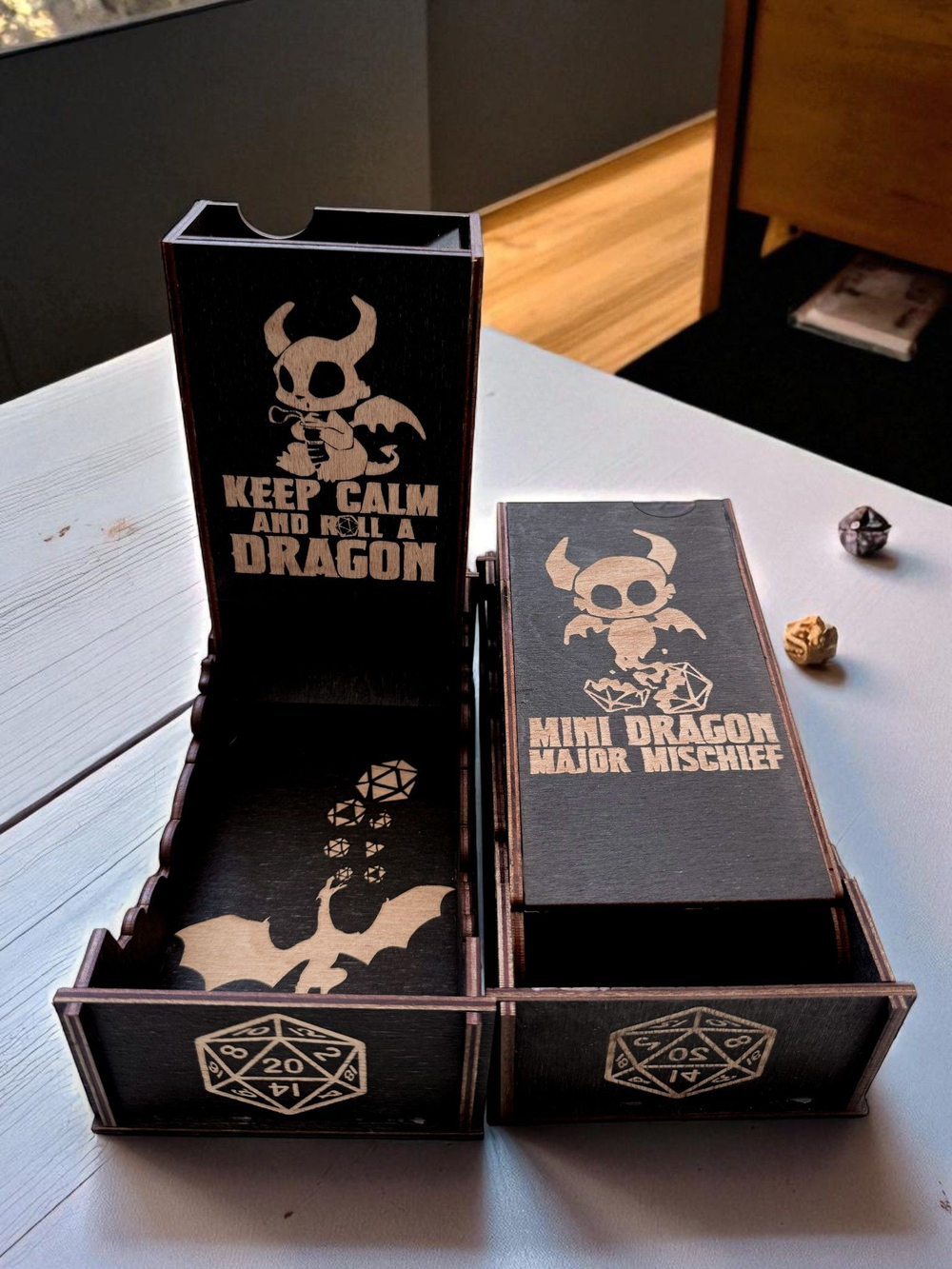 Dice Tower «Будь спокоен» — дерево