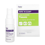 Flents, Wipe 'N Clear, средство для очищения линз для глаз, 50 салфеток, 1 спрей, 14,5 мл (0,5 жидк. унции)