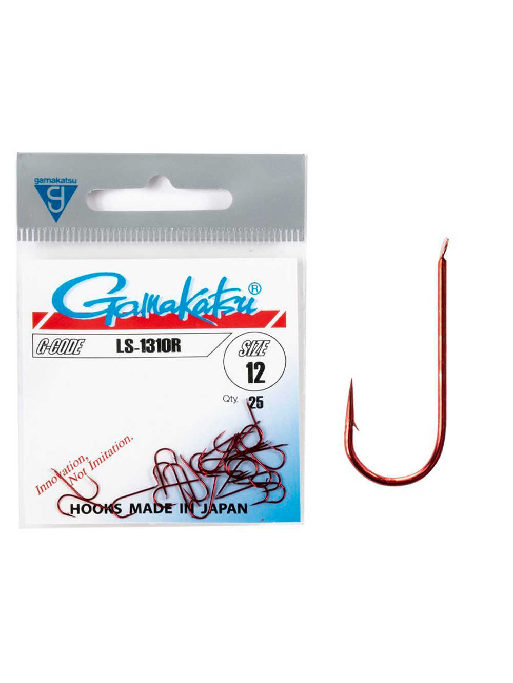 Крючки Gamakatsu LS-1310R HOOKS RED размер 16 (упк.25шт.)