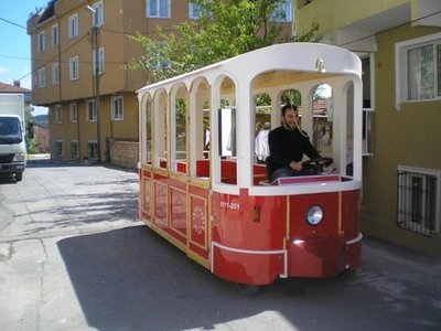 Детский Трамвай на электротяге