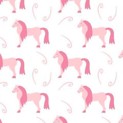 Бесшовный принт c лошадьми