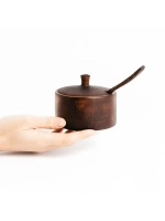 Деревянная сахарница с ложкой из кедра