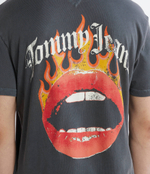 Футболка VINTAGE FIRE LIPS Tommy Jeans - графитовый(DM0DM18280)