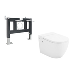 Комплект ABBER подвесной унитаз Bequem AC1108P белый с импульсным смывом с инсталляцией AC0101P