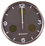 Часы настенные Bresser MyTime io NX Thermo/Hygro, 30 см, серые
