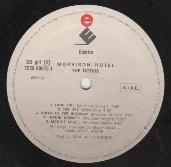 The Doors - Morrison Hotel