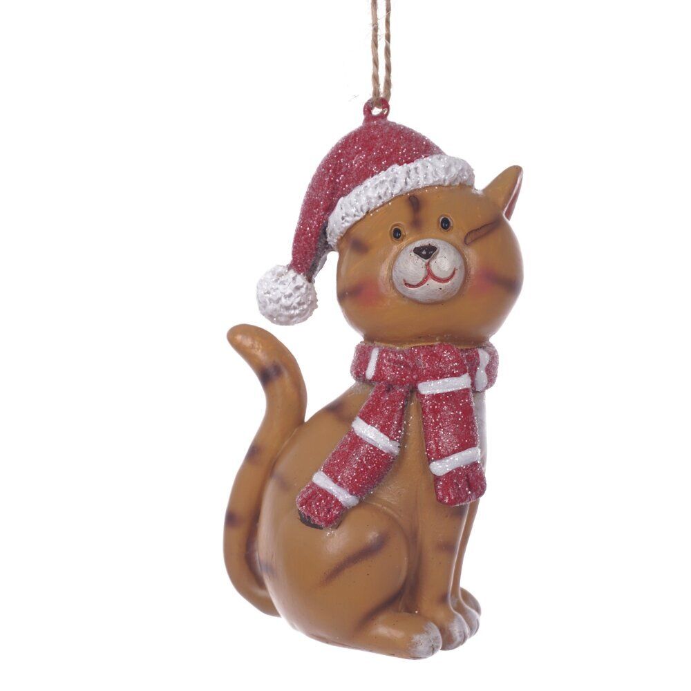 GAEM Фигурка декоративная подвесная "Кошка", L5 W4 H9 см, 2в.