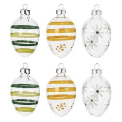 GAEM Набор из 6-ти изделий декоративных подвесных "Яйцо" (4*6,5), L14 W14 H4,5 см