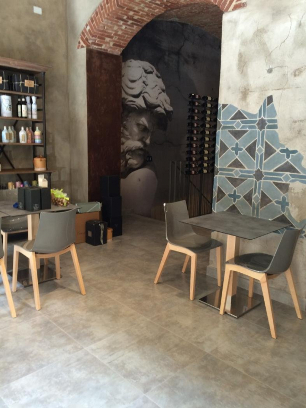 Стул пластиковый Scab Design Natural Zebra Antishock, натуральный бук, тортора