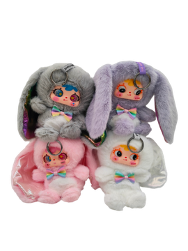 Мягкая игрушка брелок зайчик бейби с ушками (ароматизированные) 18см