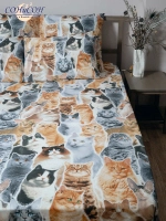 Простынь 1,5 спальная 150х215 см 100% хлопок