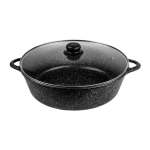 Жаровня алюминий, 4.5 л, антиприг, Горница, Гранит, ж7130аг, с крыш