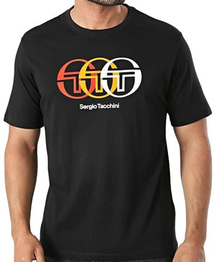 Мужская теннисная футболка Sergio Tacchini Triade T-Shirt - черный