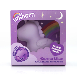 Вибромассажер Unihorn - Karma Lilac с функцией пульсации