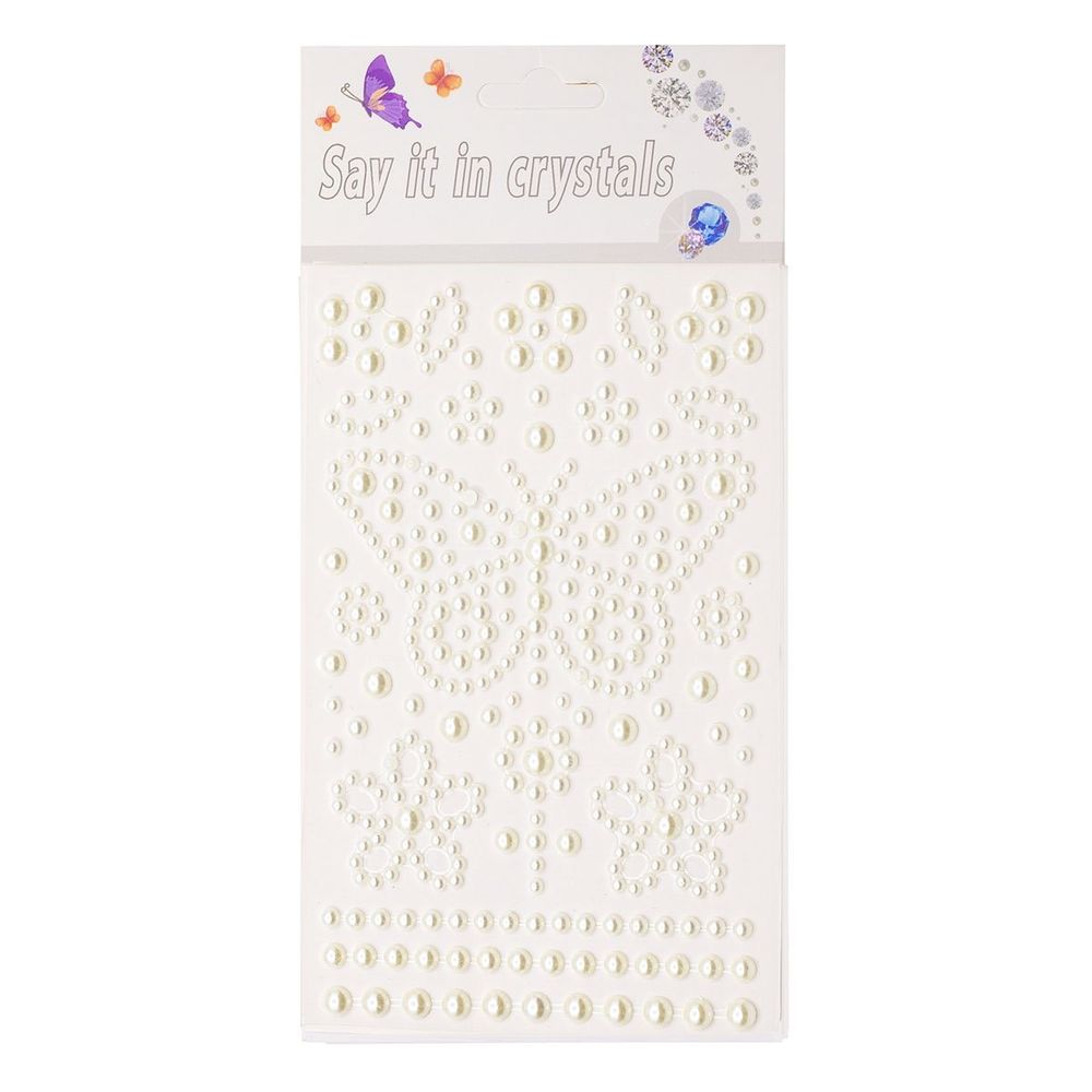 Наклейки-стразы Alingar, акриловые, "Композиция бабочки", пакет с европодвесом