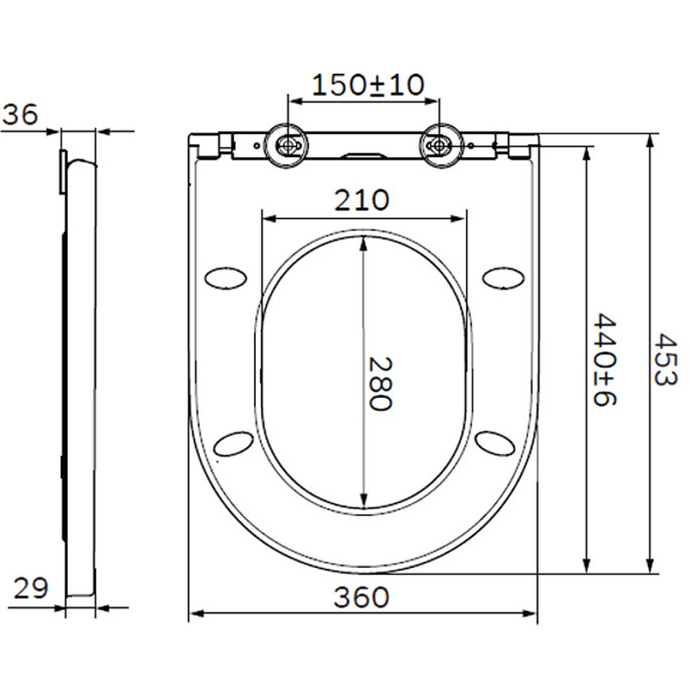 Сиденье для унитаза AM.PM Spirit V2.0 C707858WH с микролифтом