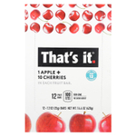 That's It, фруктовые батончики, яблоко и вишня, 12 батончиков по 35 г (1,2 унции)