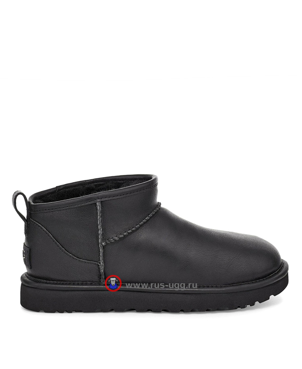 ULTRA MINI MEN LEATHER Black