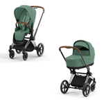 Коляска Cybex Priam IV 2 в 1 цвет Leaf Green на шасси Chrome Brown