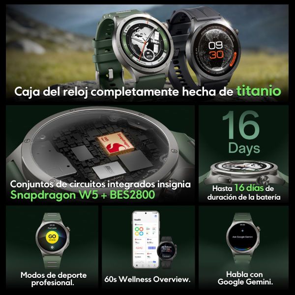 Умные часы OnePlus Watch 4 46 мм (2026, OPWWE261) Черный | Midnight Titanium