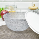 Миска 2,1л с крышкой "Latina" (гранит светло-серый)