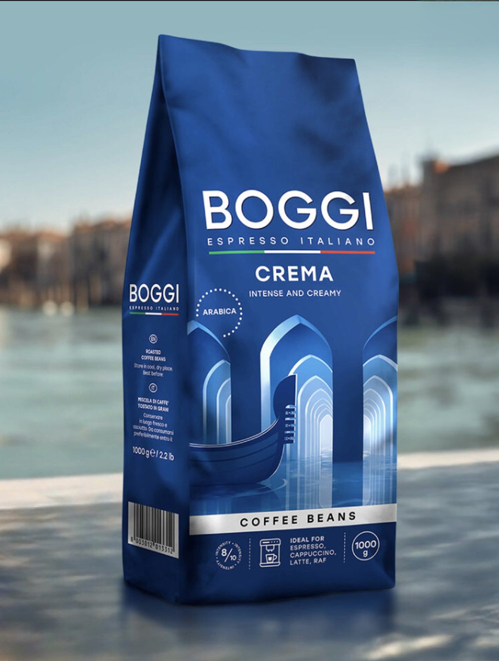 Кофе в зернах Boggi CREMA, 1000 г