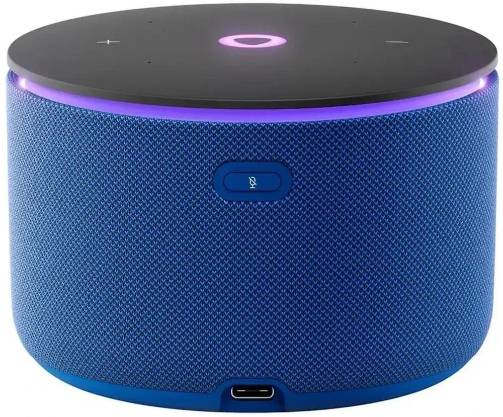 Умная колонка ЯНДЕКС Станция Мини 3 Про, 18Вт, с Алисой, синий Zigbee [yndx-00059blu]