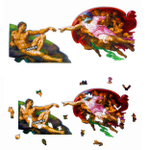 Деревянный пазл "Сотворение Адама" (M/185 детали) (Woodzle)