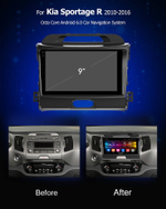 Магнитола для KIA Sportage 2010-2016 - Carmedia OL-9735 QLed+2K, Android 13, TS20, CarPlay, 4G SIM-слот