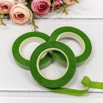 Лента Тейп 1,2см х 28м Для цветов Набор 3шт (Зеленый)