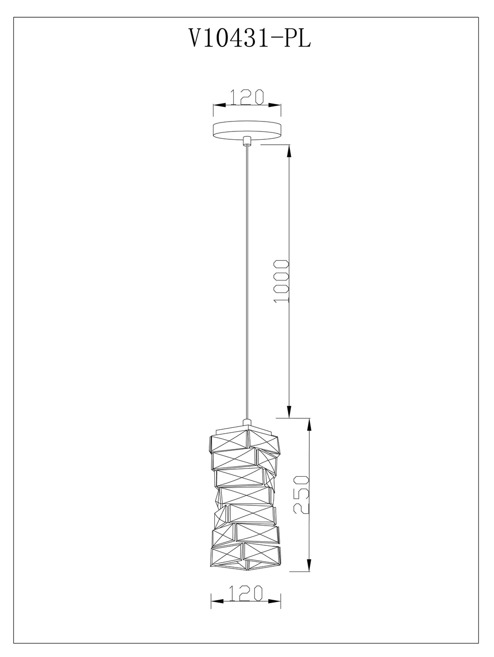 Светильник подвесной светодиодный Moderli V10431-PL Lazio