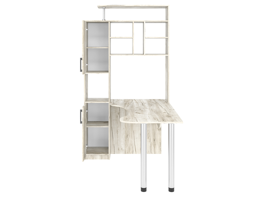 Стол компьютерный 14 крафт серый