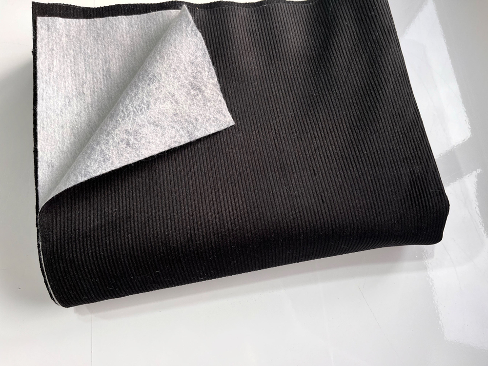 ЧЕРНЫЙ - Вельвет с влагоотталкивающей пропиткой, с утепленной нетканой подложкой (1375 Евгения)