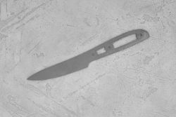 Заготовка для ножа, сталь M390 2,6мм. Модель "Геликон НО105" с клинком 105мм, ТО 62-63HRC