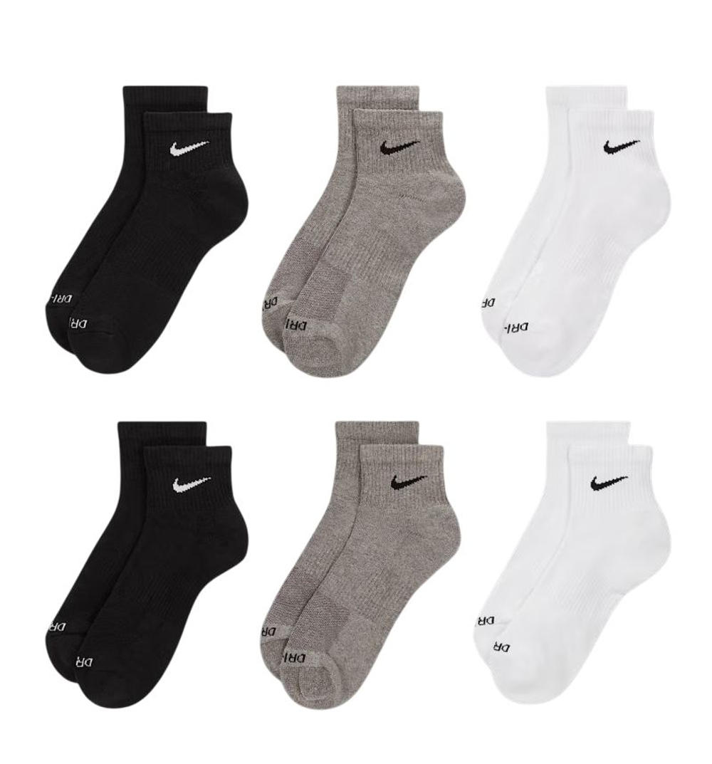 Теннисные носки Nike Everyday Plus Cushion Crew 6P - multicolor
