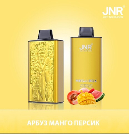 JNR Mega box Арбуз-манго-персик 30000 затяжек 20мг (2%)