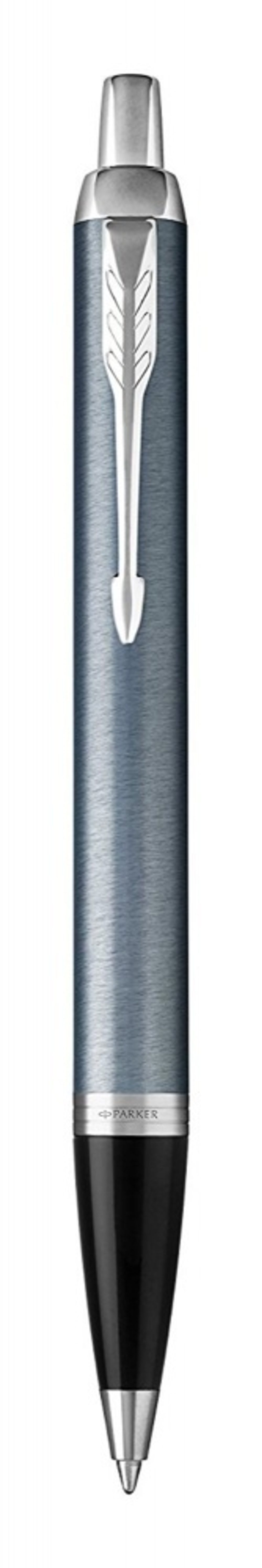 Шариковая ручка Parker IM Metal Light Blue Grey CT стержень: M, цвет чернил: blue, в подарочной упаковке.