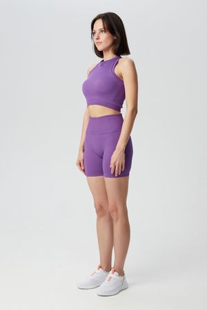 Бесшовные шорты в рубчик из итальянской пряжи