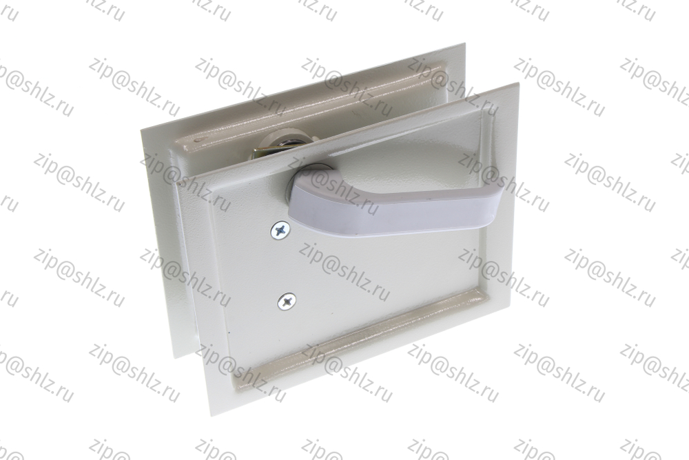 Устройство запирающее (замок) дверей шахты смешанное управление, цвет RAL 7032, без тяг 0505П.06.50.560