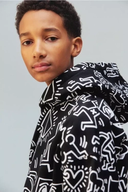 H&M Толстовка с капюшоном, черный