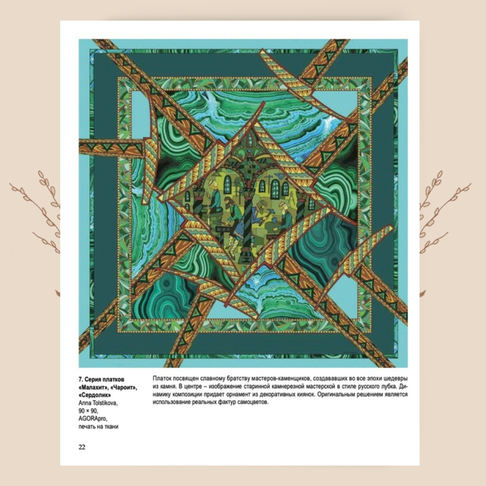 Платки творческого объединения AGORApro & Anna Tolstikovа. Искусство в квадрате