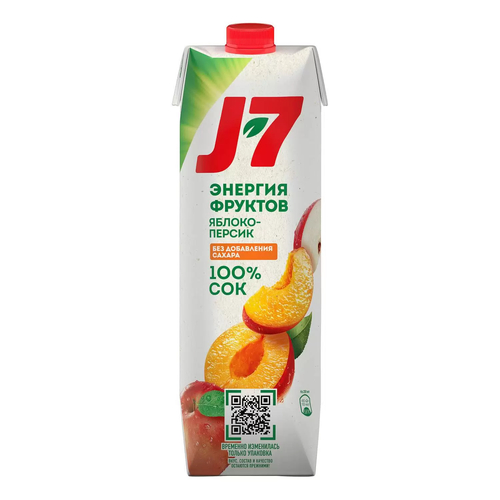 J7 Сок Яблоко-Персик 0,97л