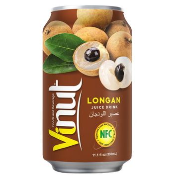 Напиток сокосодержащий безалкогольный Vinut Longan со вкусом лонгана, 330 мл