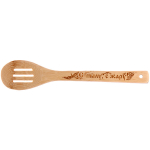 Ложка бамбуковая с прорезями 30*6см «С пылу, с жару» Селфи