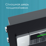 Сейф DELI "ET552" электронный замок + ключ, 380х360х600 мм, 22,3 кг, черный