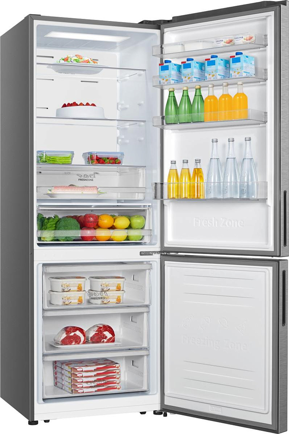 Отдельностоящий двухкамерный холодильник Gorenje NRK720EAXL4