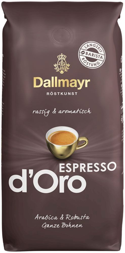 Кофе в зернах Dallmayr Espresso d&#39;Oro 1 кг, 2 шт